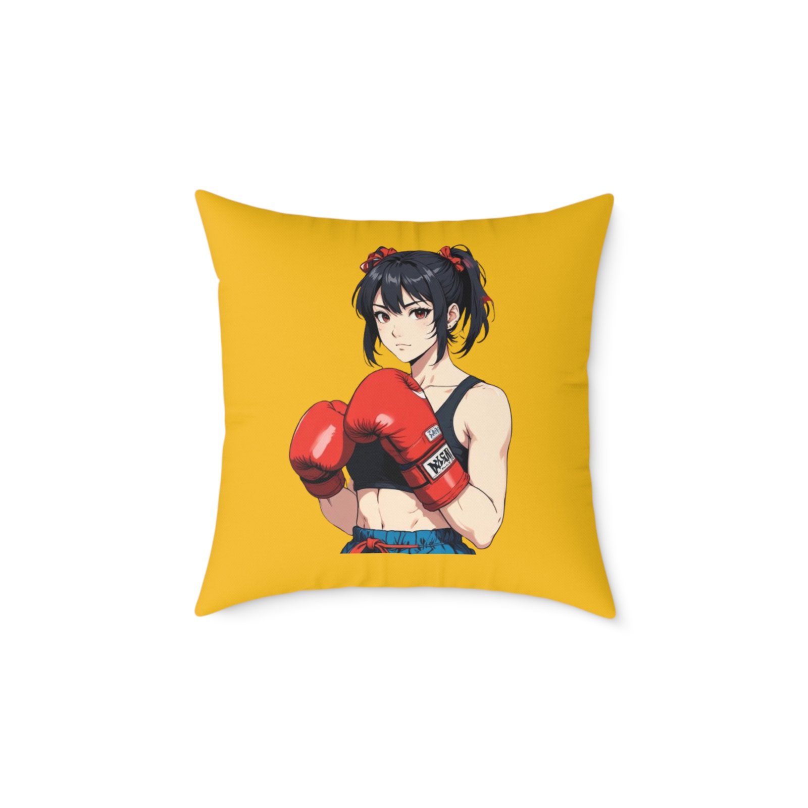 Boxing Square Poly Canvas Pillow - Image 9