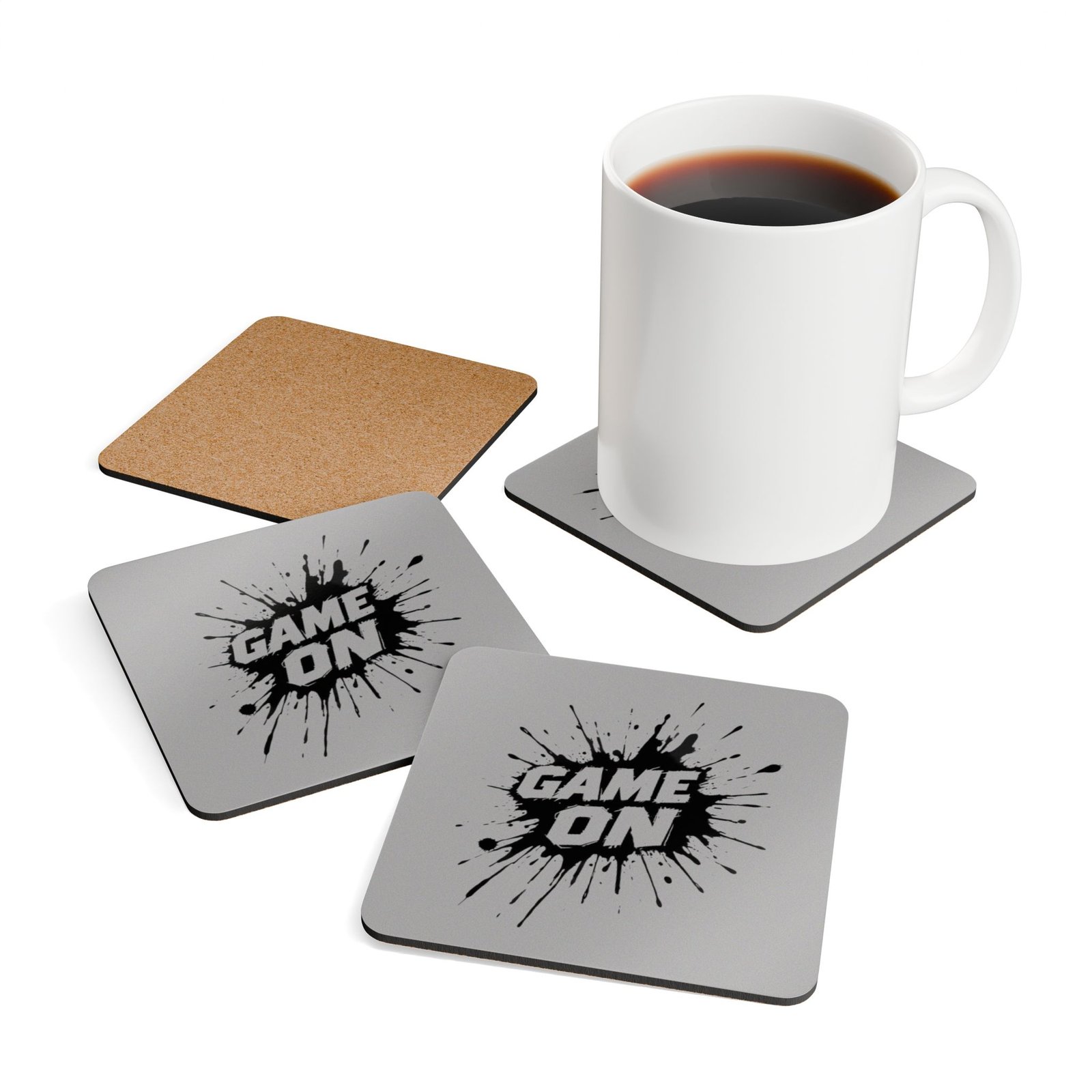 Gaming Corkwood Coaster Set - Image 4
