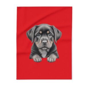 Rottweiller Puppy Arctic Fleece Blanket