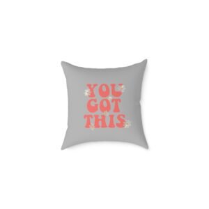 Positivity Self Help Square Poly Canvas Pillow