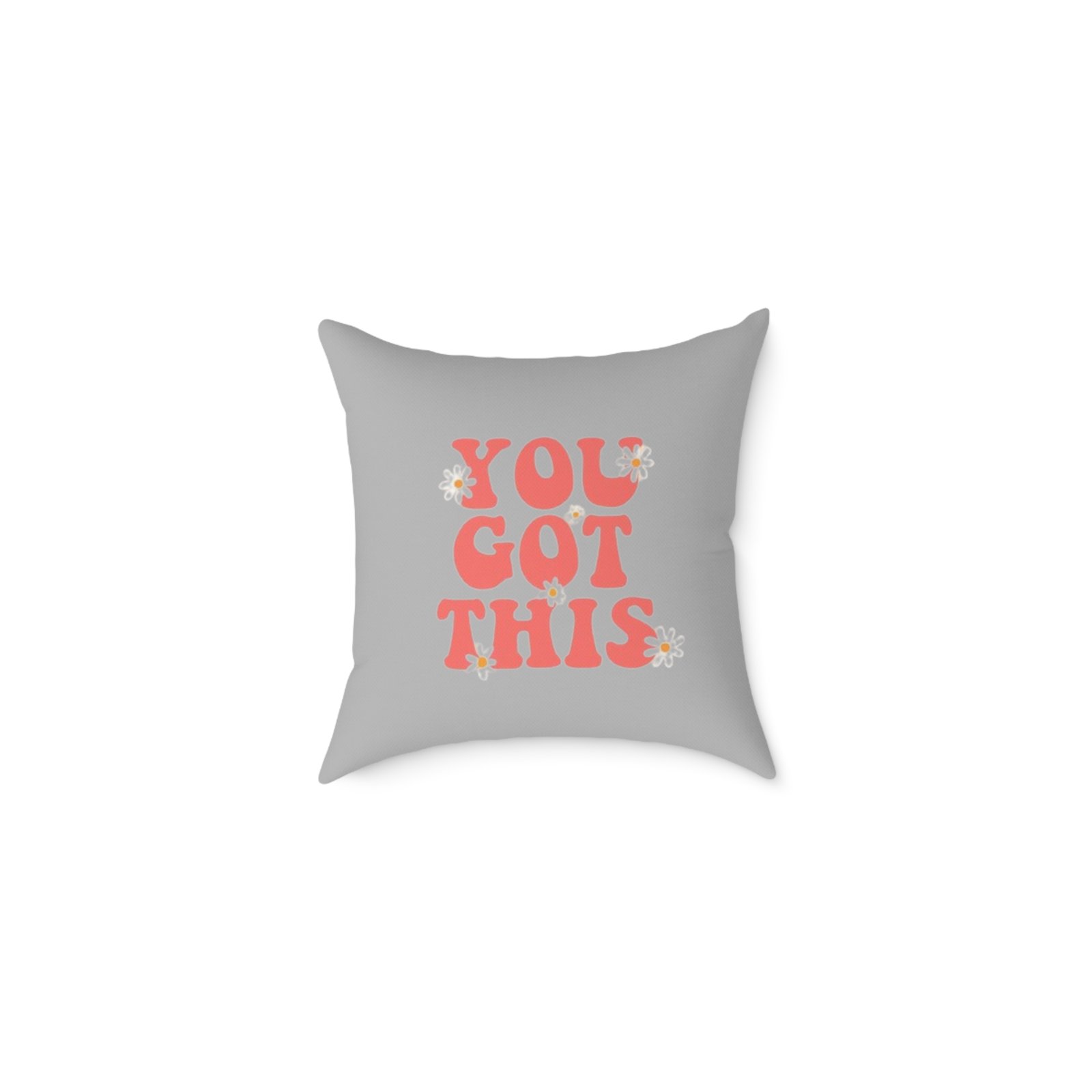 Positivity Self Help Square Poly Canvas Pillow