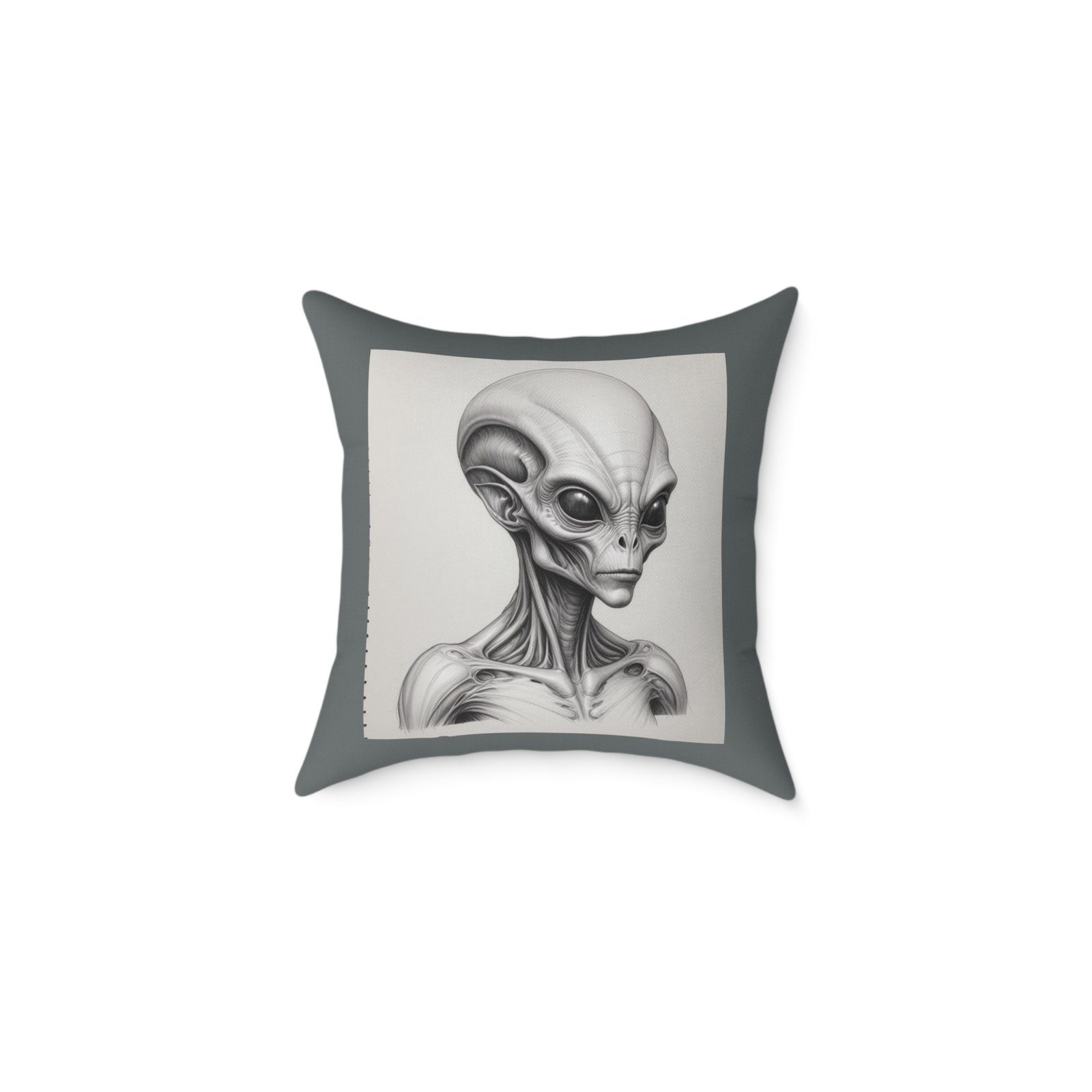 Alien Square Poly Canvas Pillow - Image 5