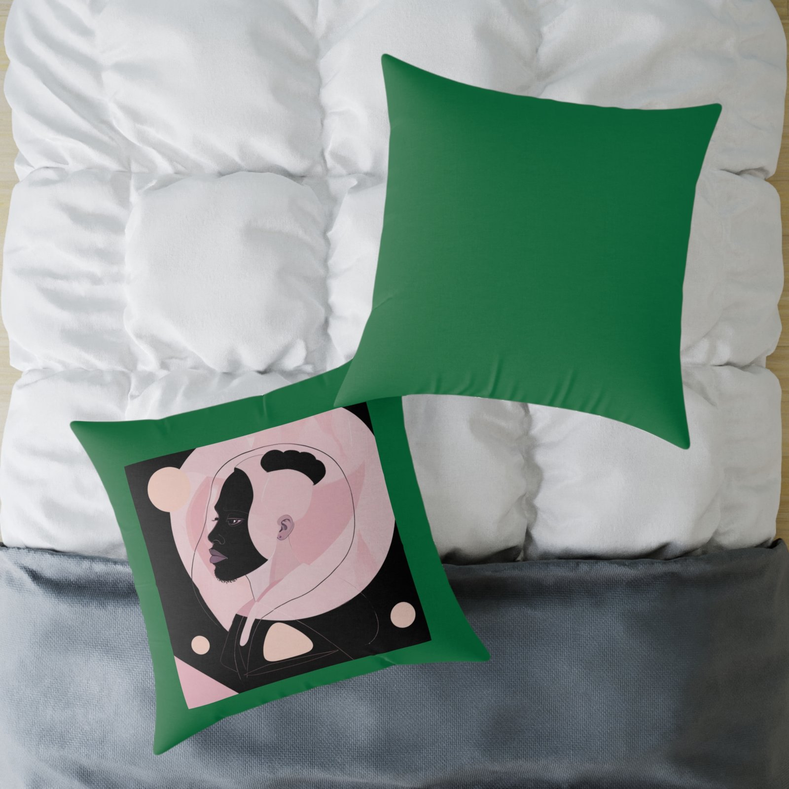 Abstract Square Poly Canvas Pillow - Image 20