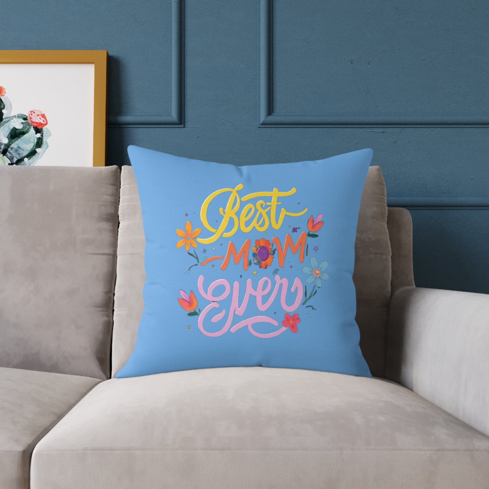 Best Mum Square Poly Canvas Pillow - Image 11