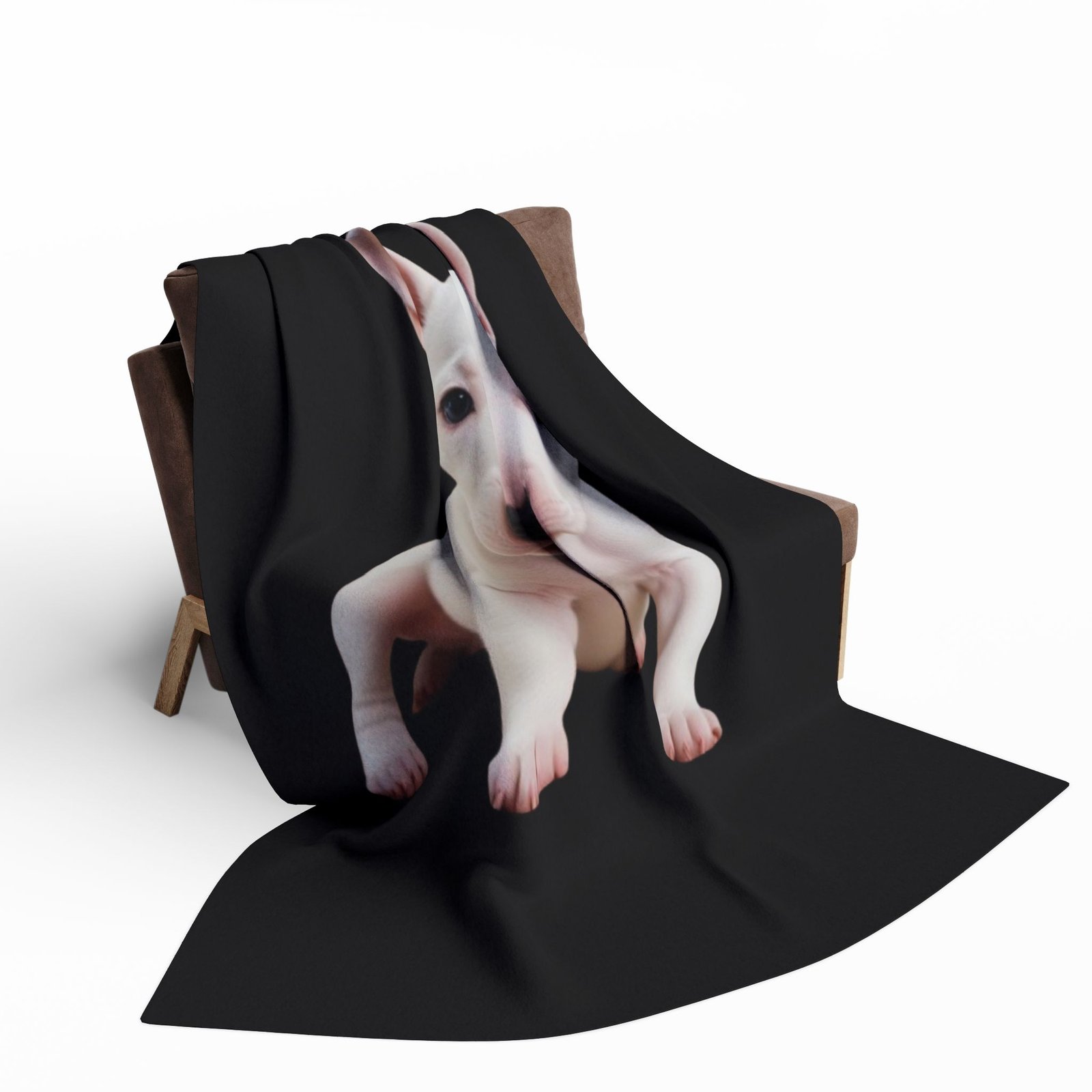 English Bull Terrier Puppy Arctic Fleece Blanket - Image 12