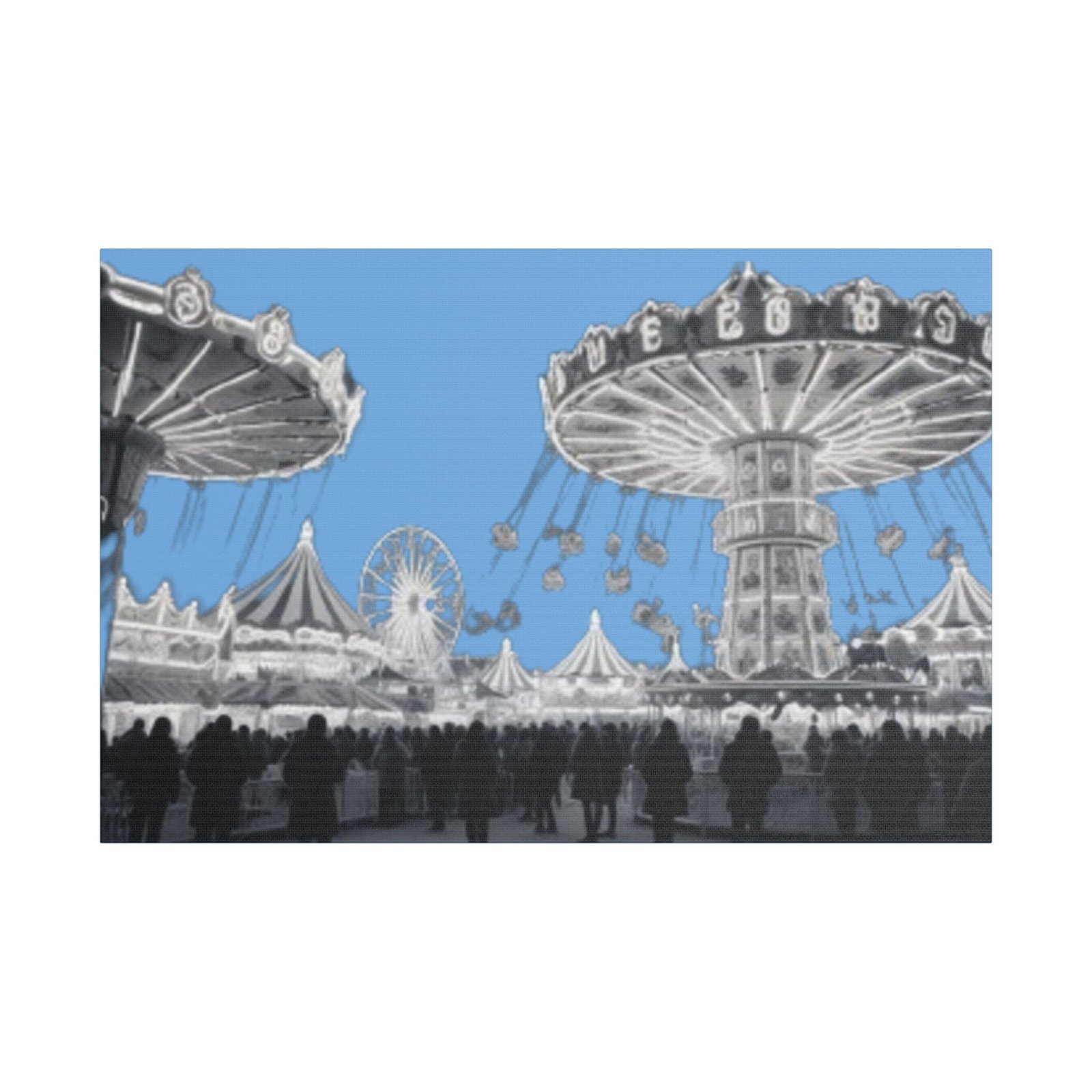 Fairground Fun Satin Canvas, Stretched - Image 13