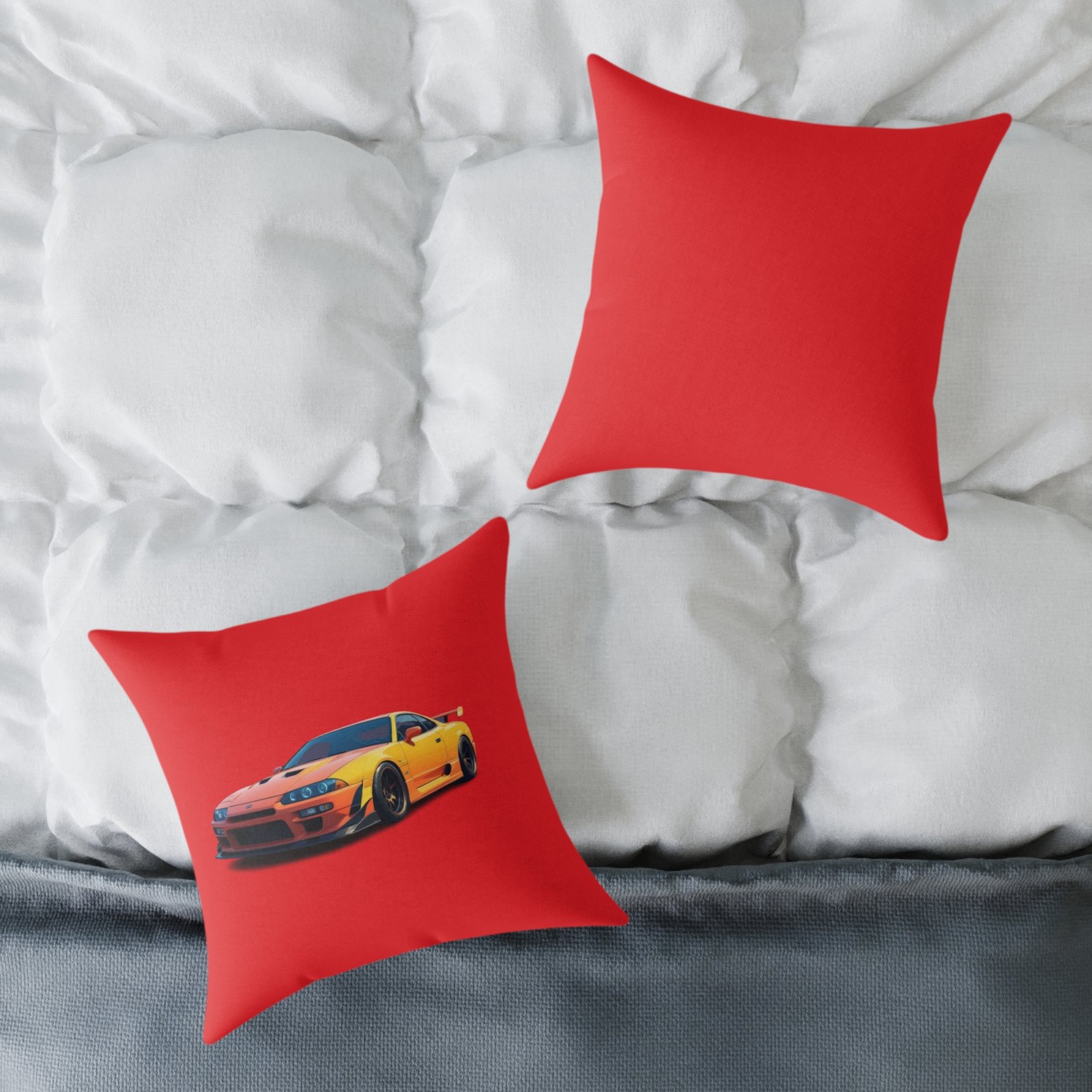 Fast Car Design Square Poly Canvas Pillow - Image 8