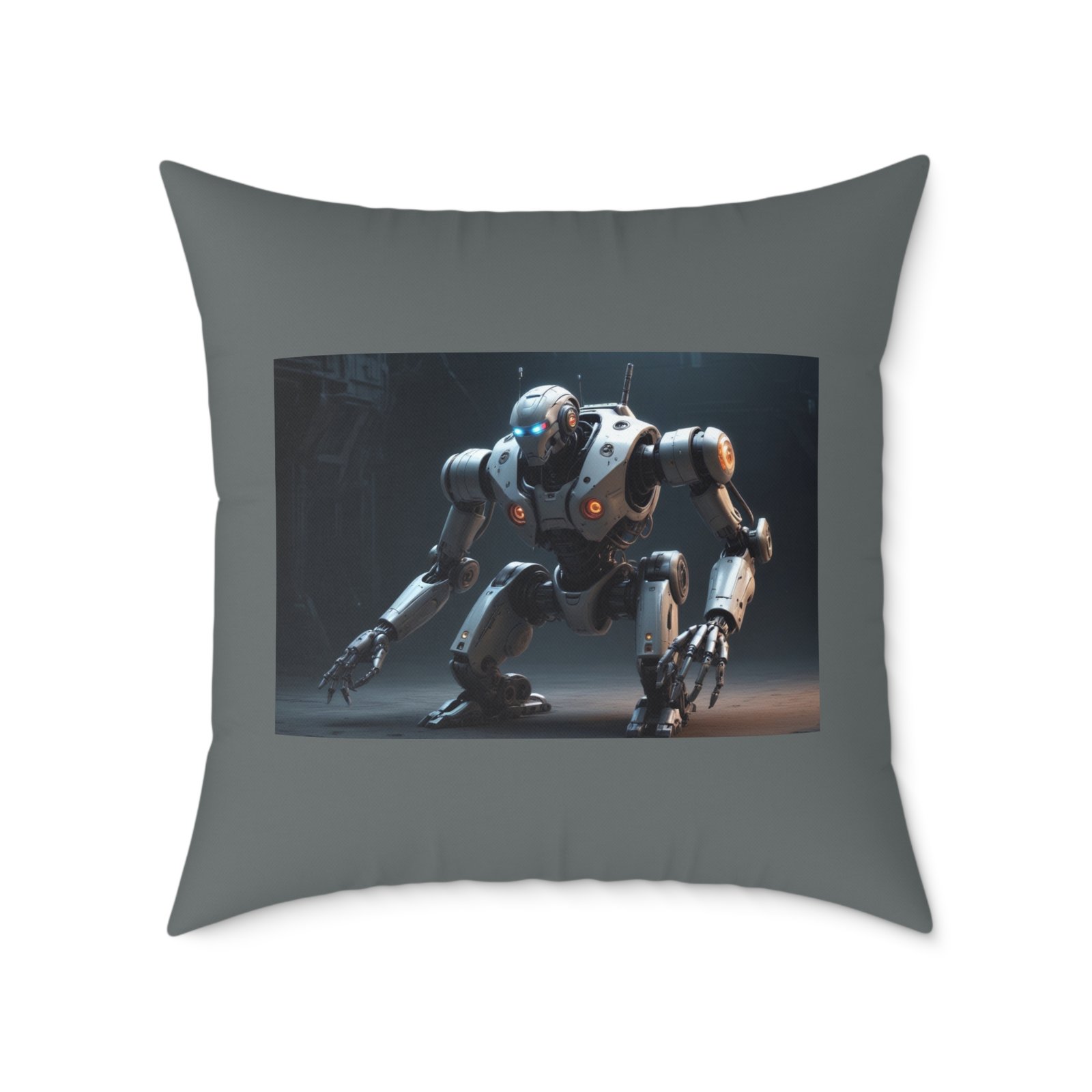 Robot Square Poly Canvas Pillow - Image 17