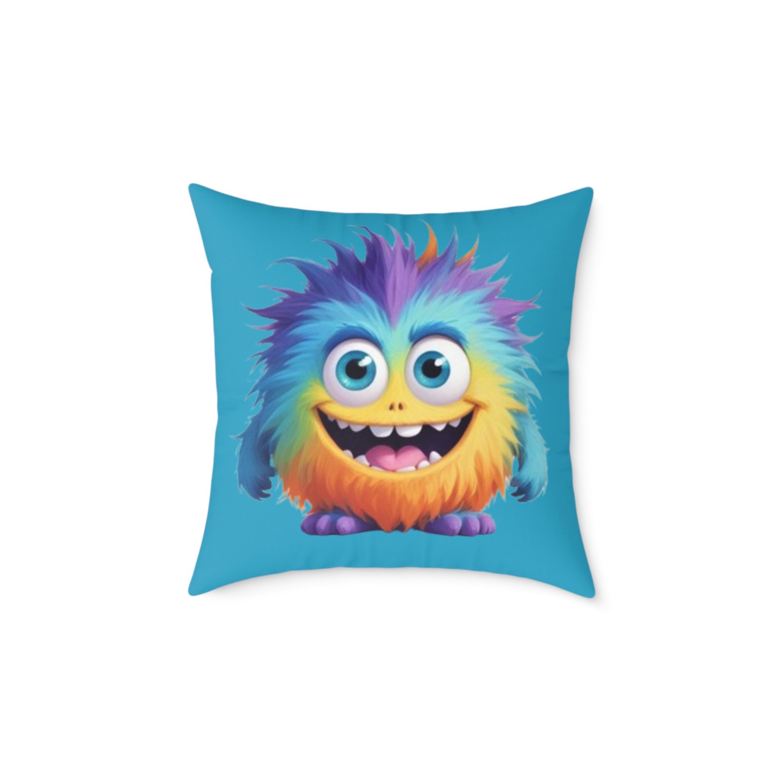 Funny Monster Square Poly Canvas Pillow - Image 9
