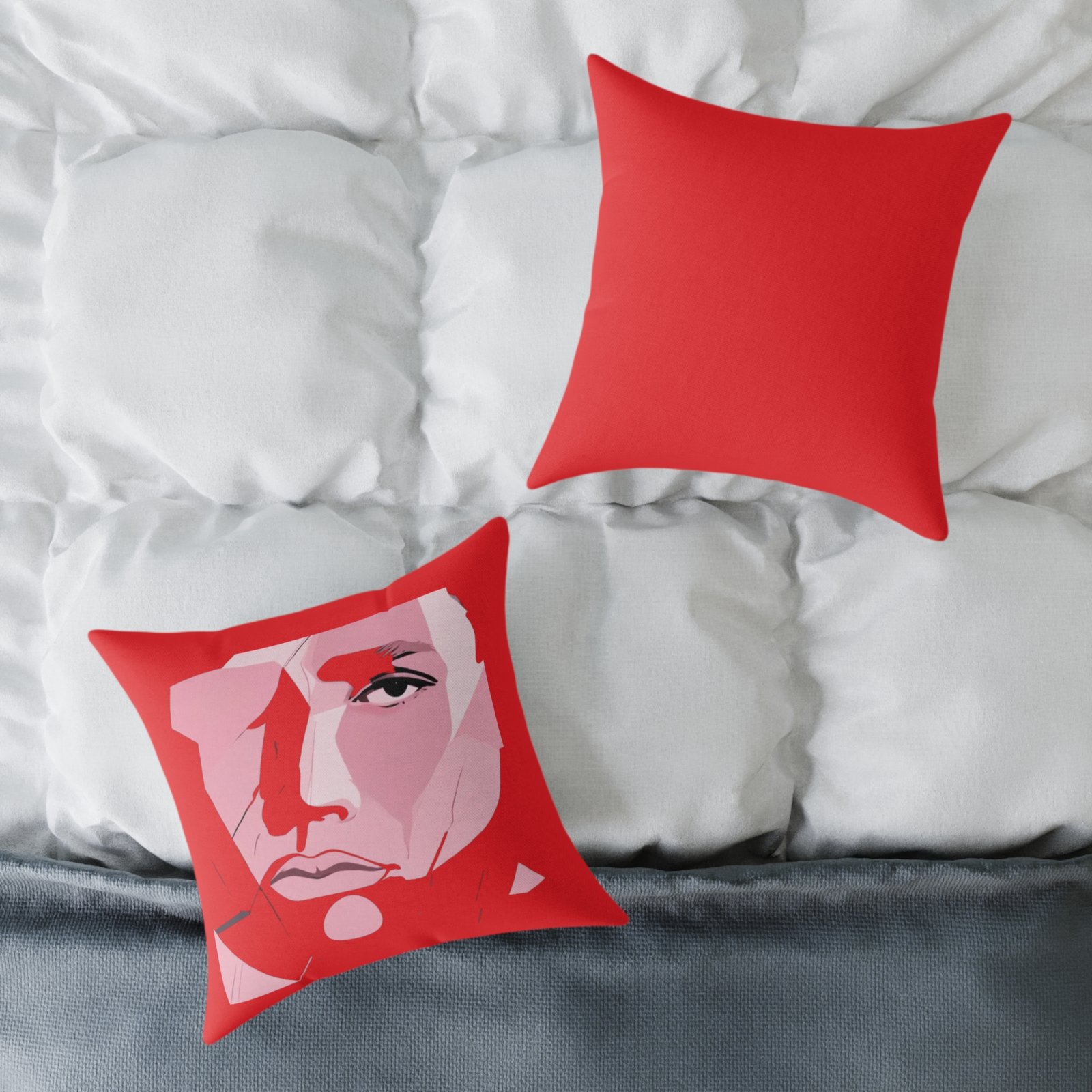 Abstract Square Poly Canvas Pillow - Image 8