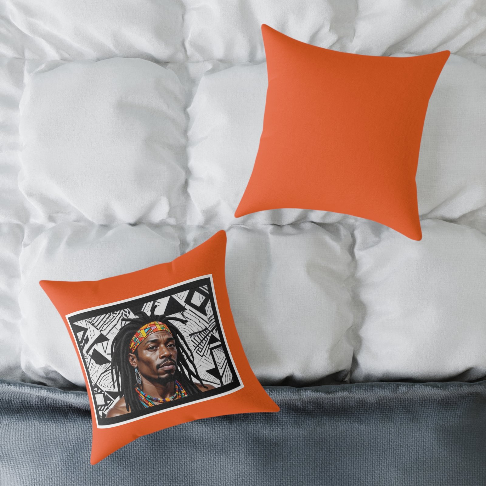 Rastafarian Square Poly Canvas Pillow - Image 8