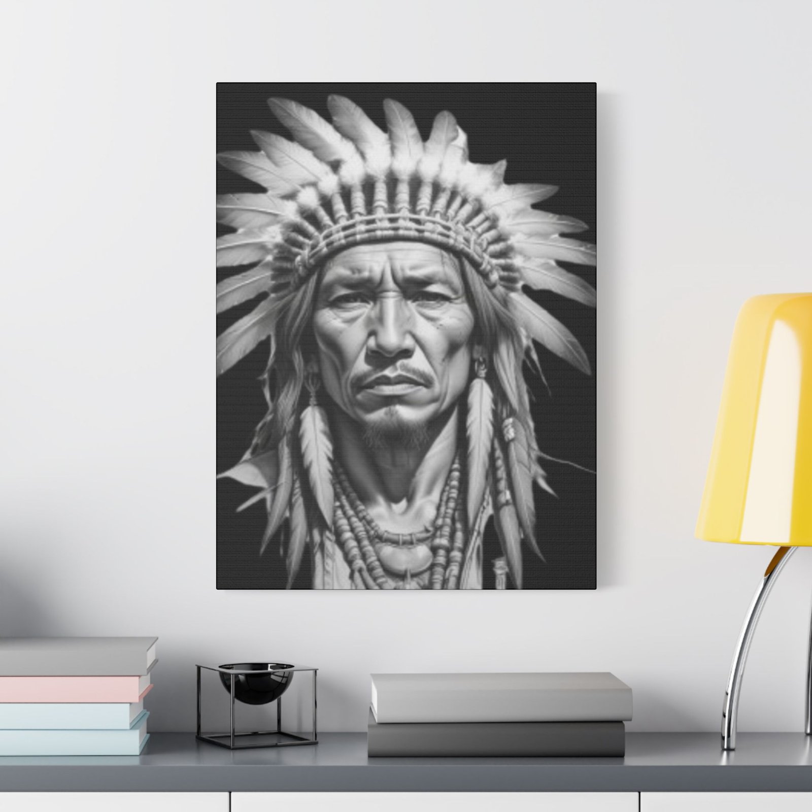 Apache Satin Canvas, Stretched - Image 11
