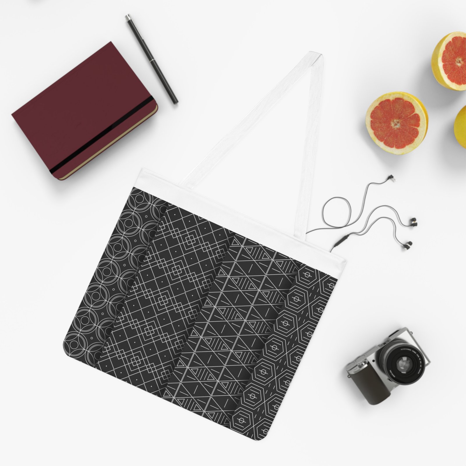 Pattern Shoulder Tote Bag (AOP) - Image 4