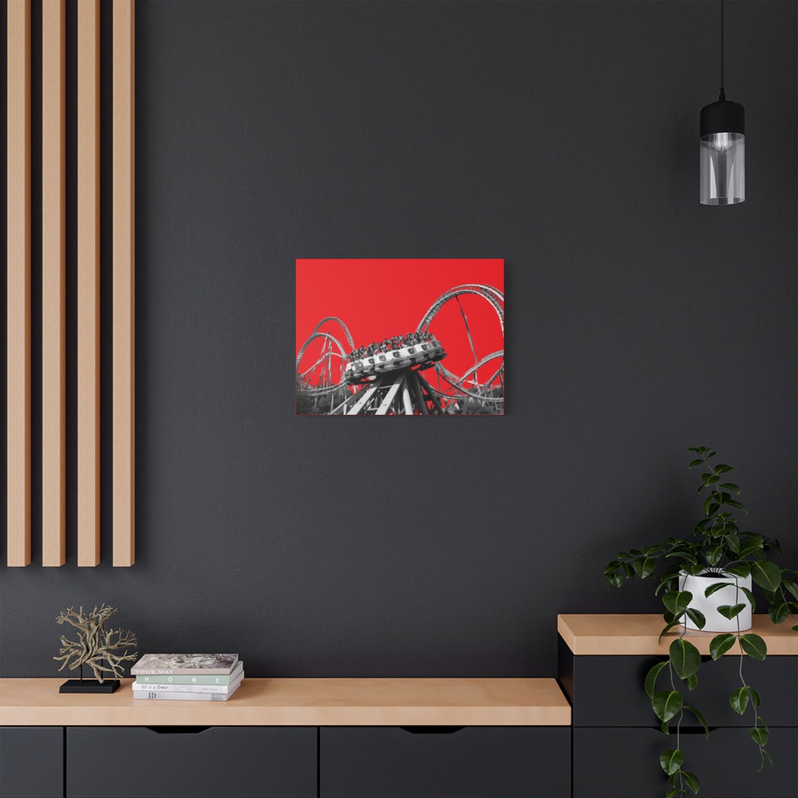 Fairground Fun Satin Canvas, Stretched - Image 8
