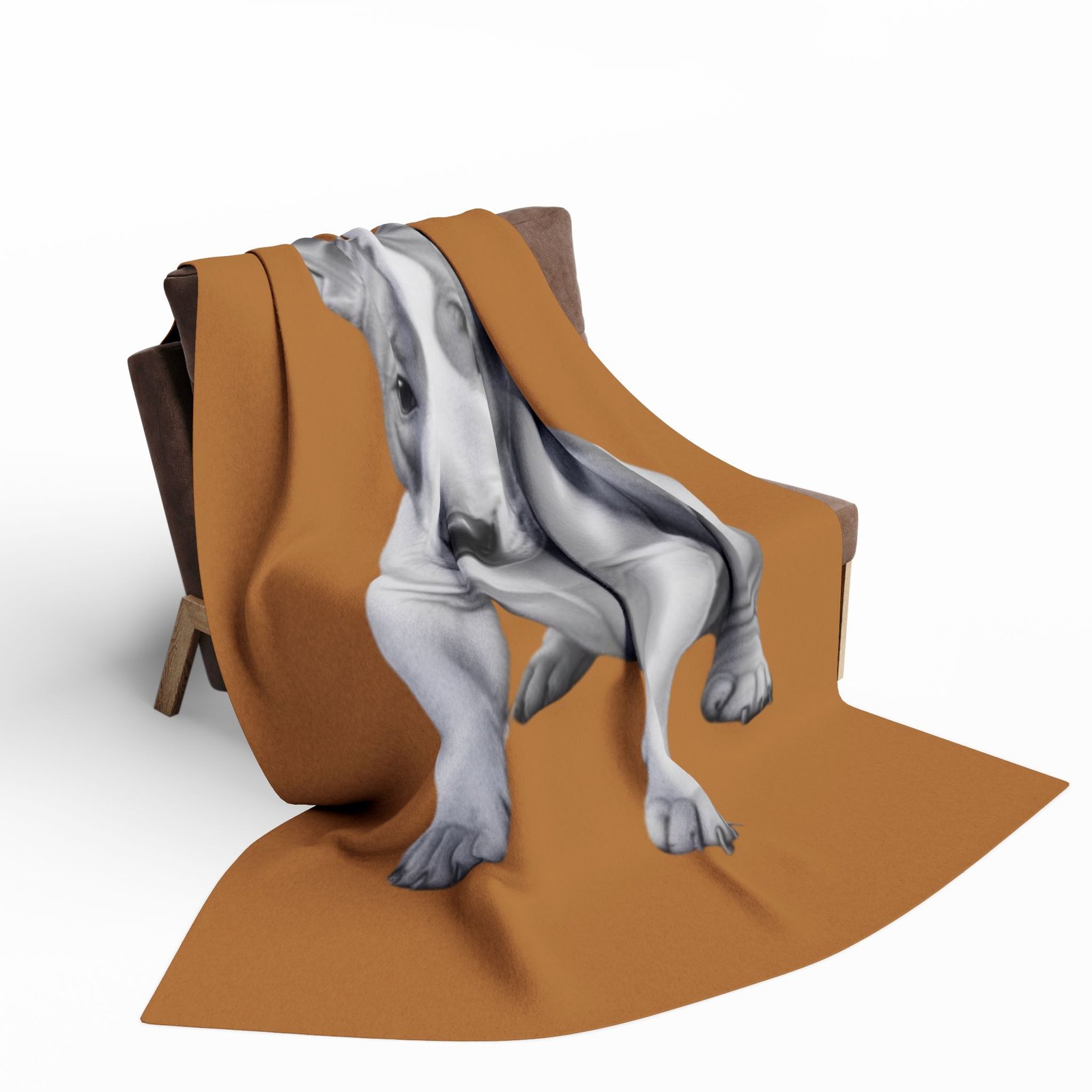 English Bull Terrier Puppy Arctic Fleece Blanket - Image 12