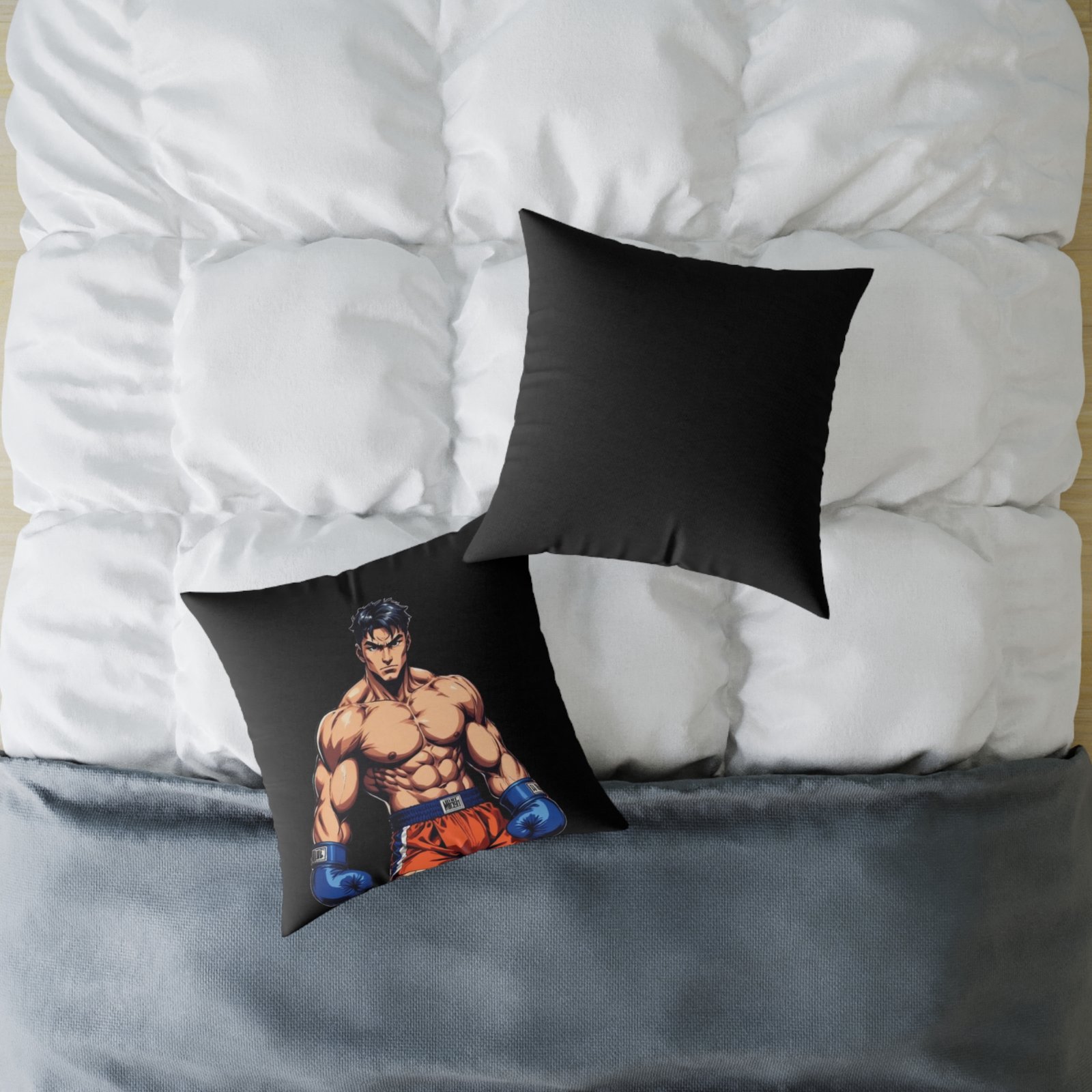 Boxing Square Poly Canvas Pillow - Image 12
