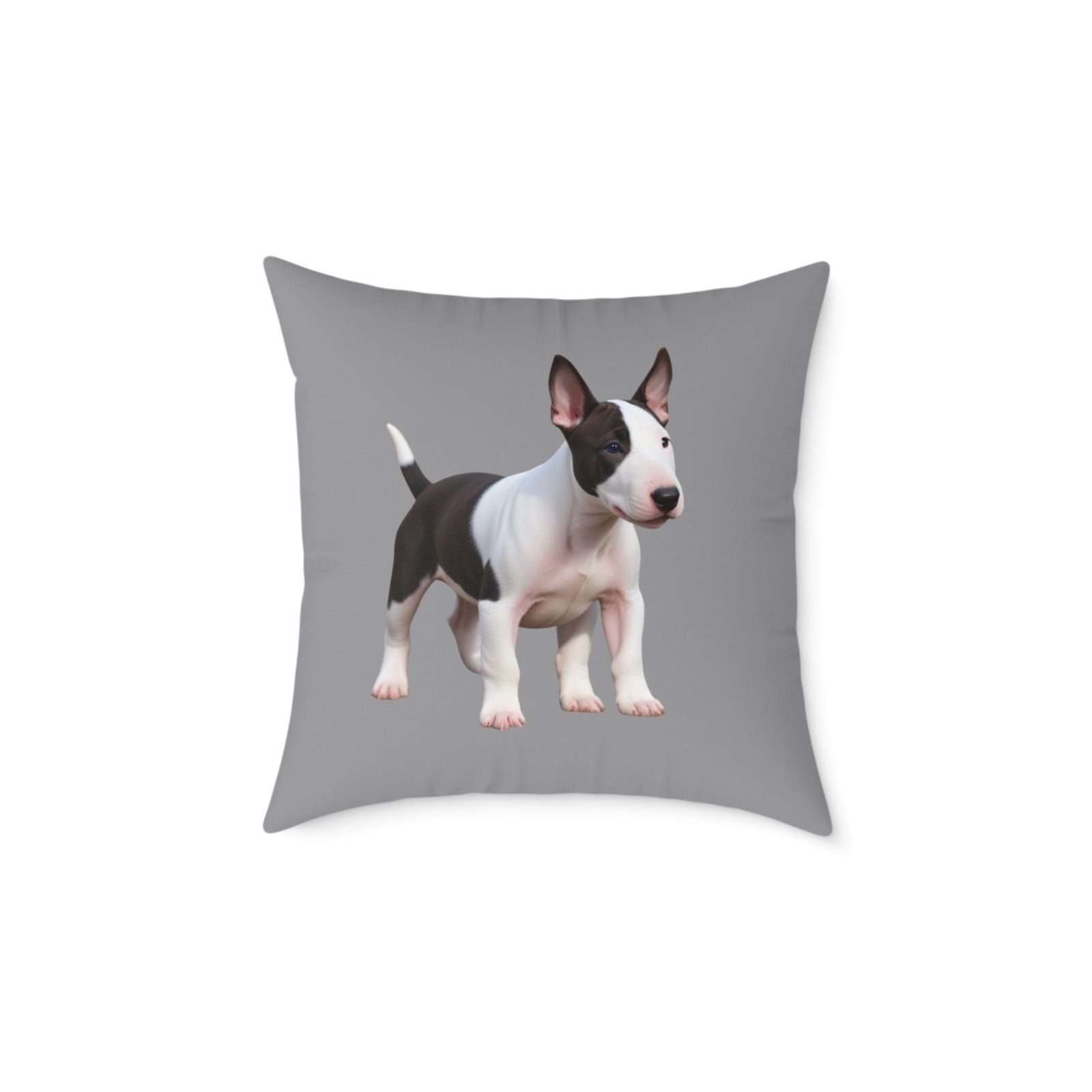 English Bull Terrier Square Poly Canvas Pillow - Image 9