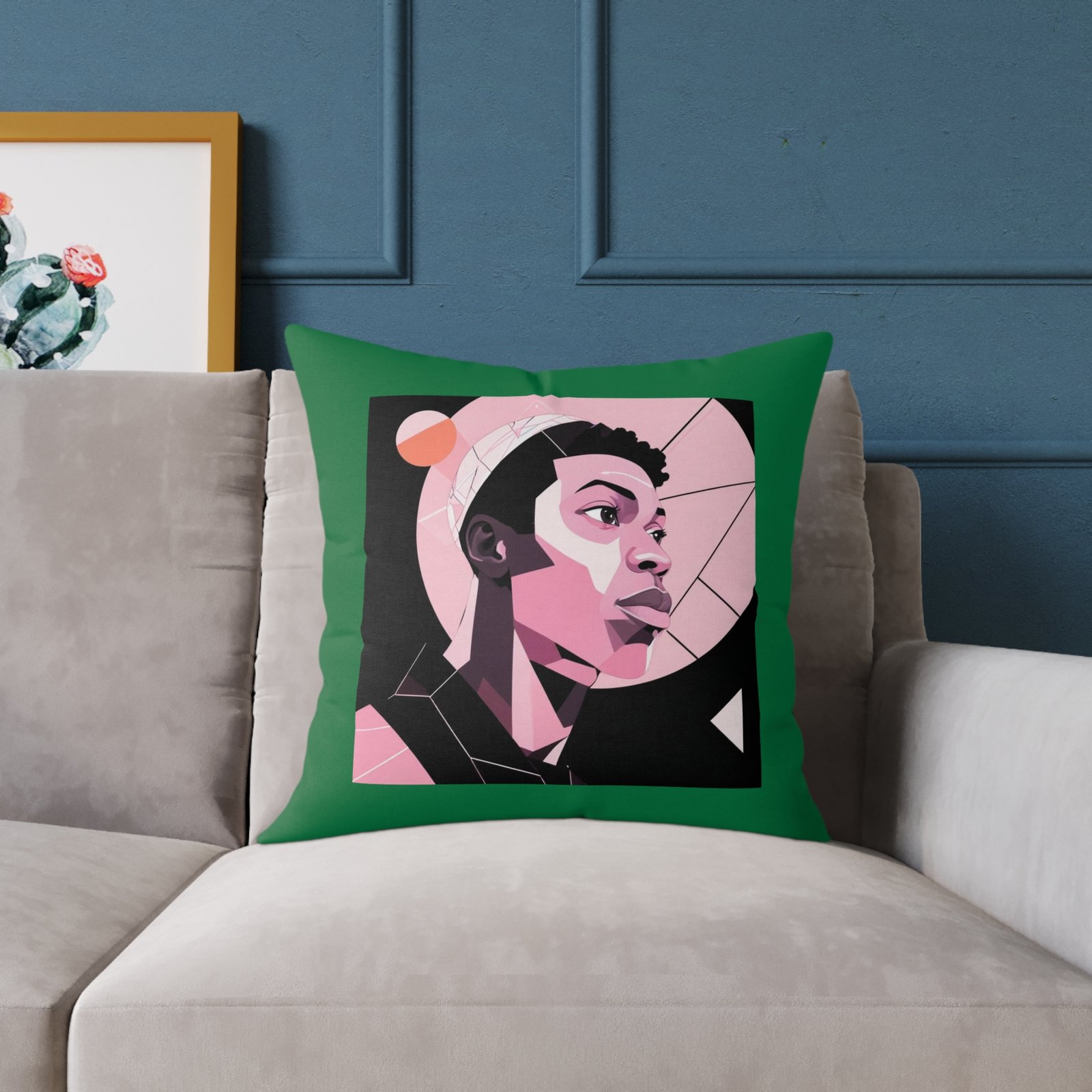 Abstract Square Poly Canvas Pillow - Image 11
