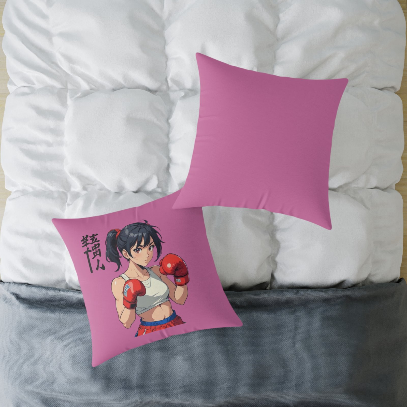 Boxing Square Poly Canvas Pillow - Image 16