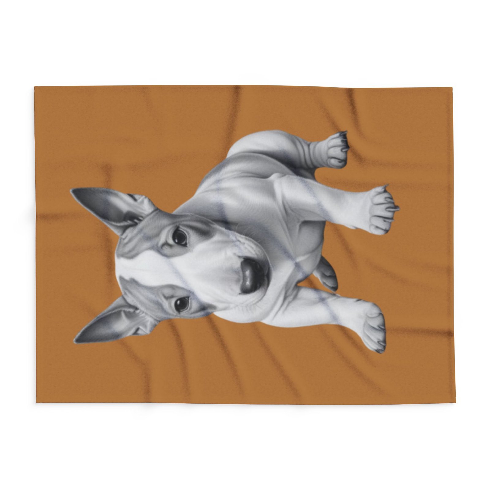 English Bull Terrier Puppy Arctic Fleece Blanket - Image 10