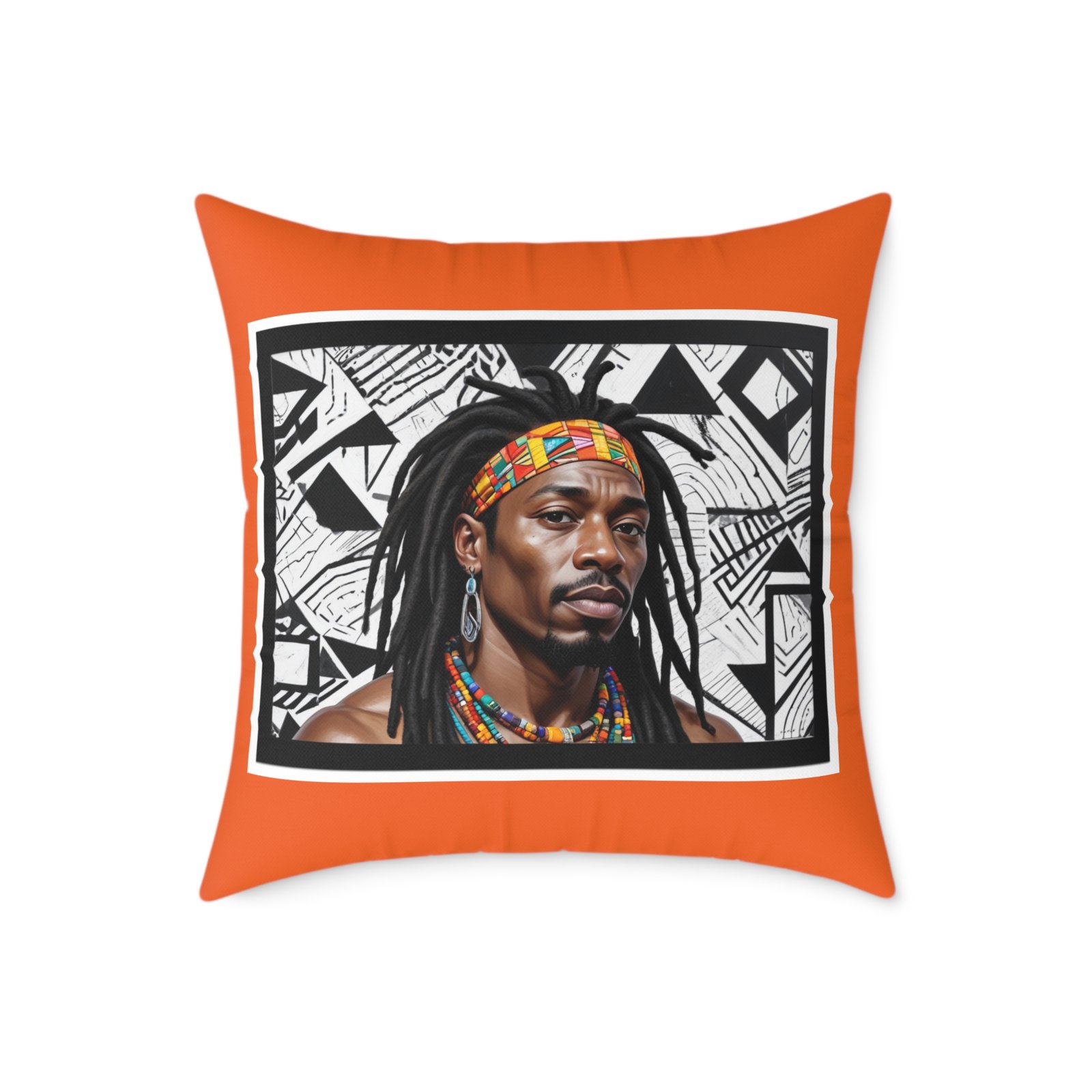 Rastafarian Square Poly Canvas Pillow - Image 13