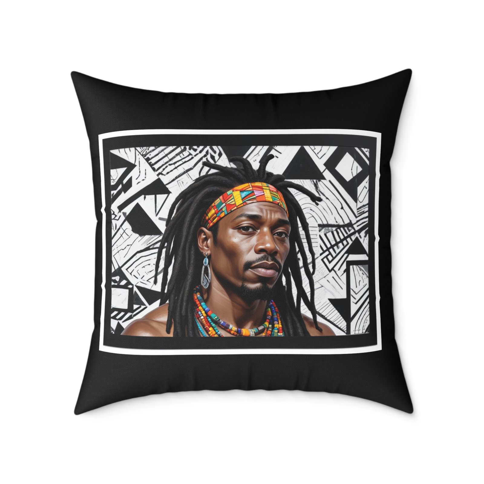 Copy of Rastafarian Square Poly Canvas Pillow - Image 17