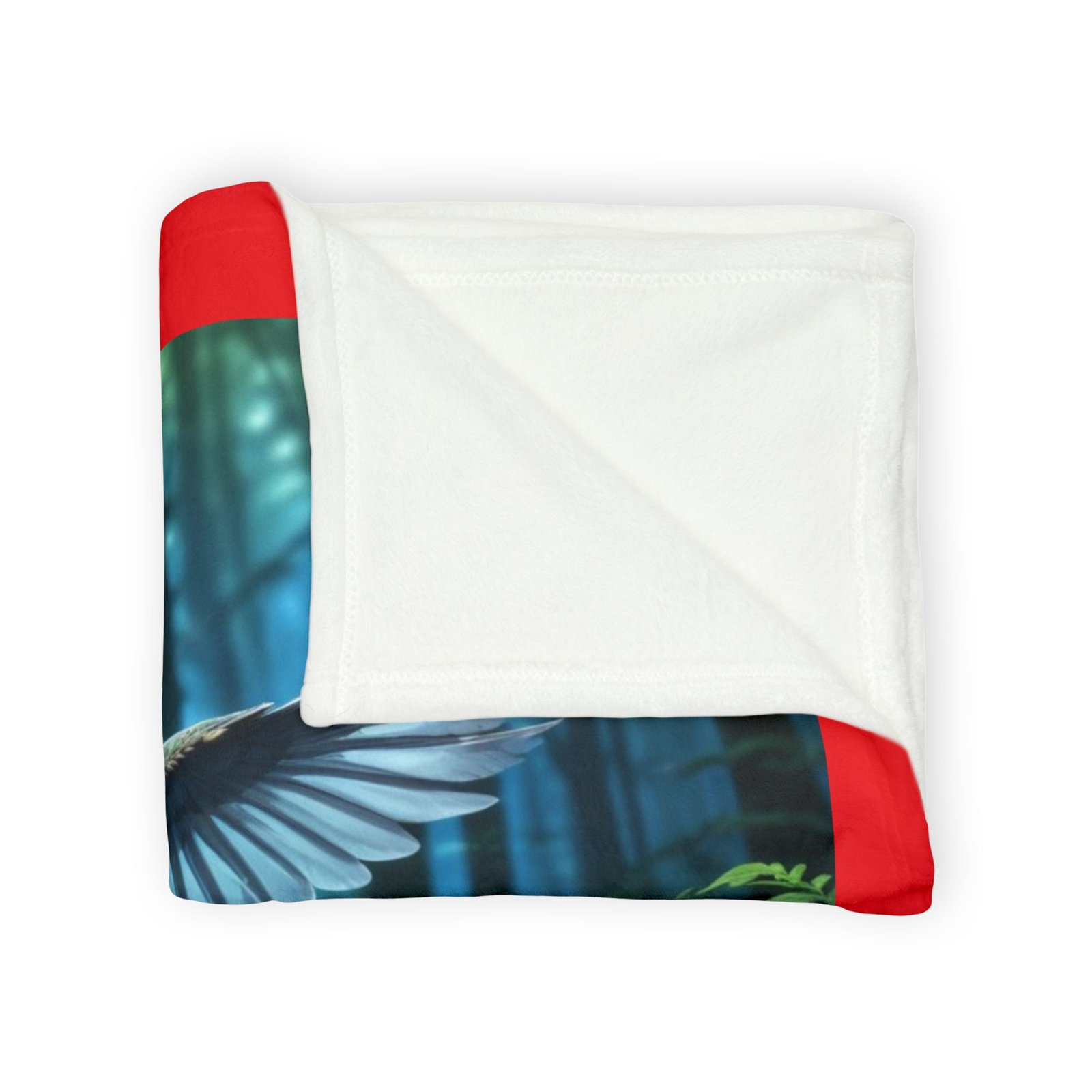 Robin Red Breast Soft Polyester Blanket - Image 3